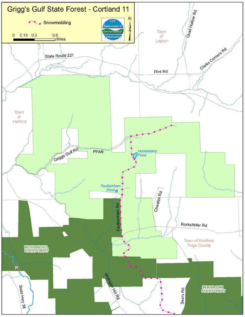 Map of Griggs Gulf State Forest